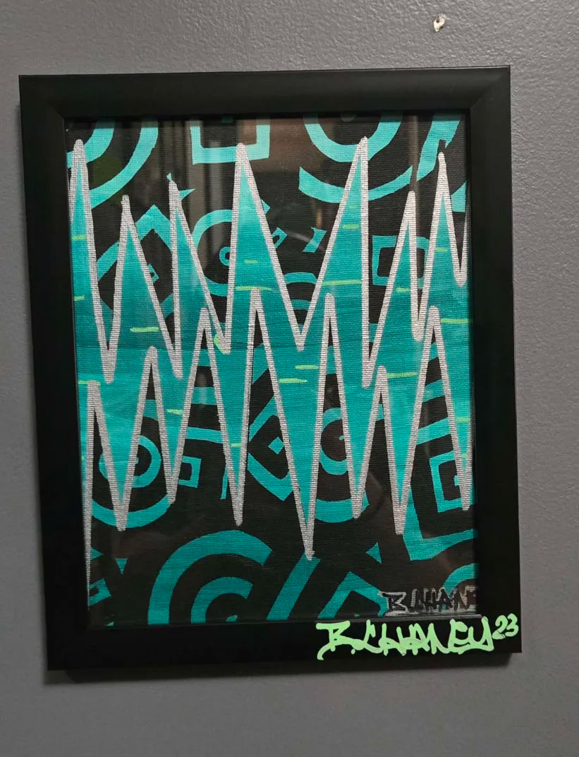 "Trip'N Grass" 8in x 10in Framed Original