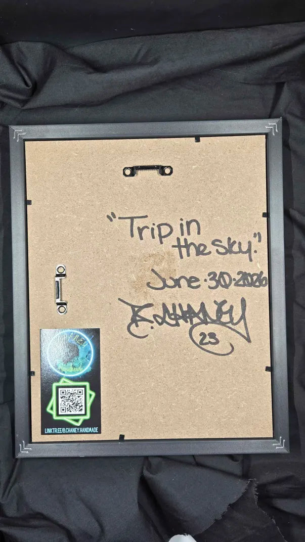 "Trip in the Sky" 8in x 10in Framed Original (Copy)