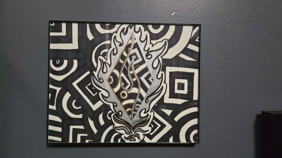 "Fused Diamond" 8in x 10in Original