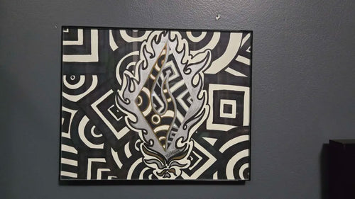 "Fused Diamond" 8in x 10in Original
