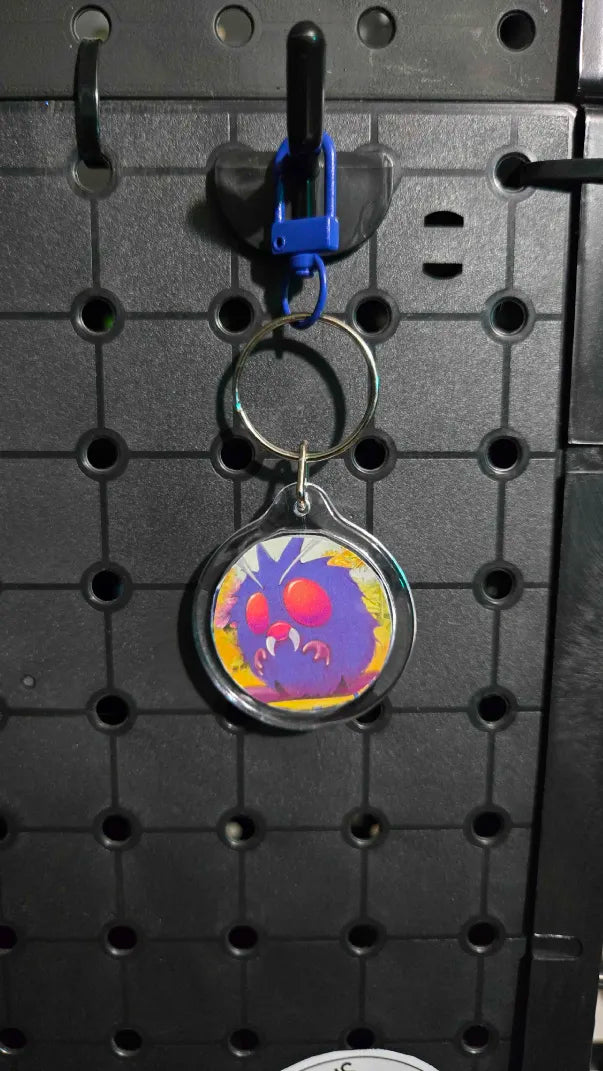 Purple Fuzz - Key Chain