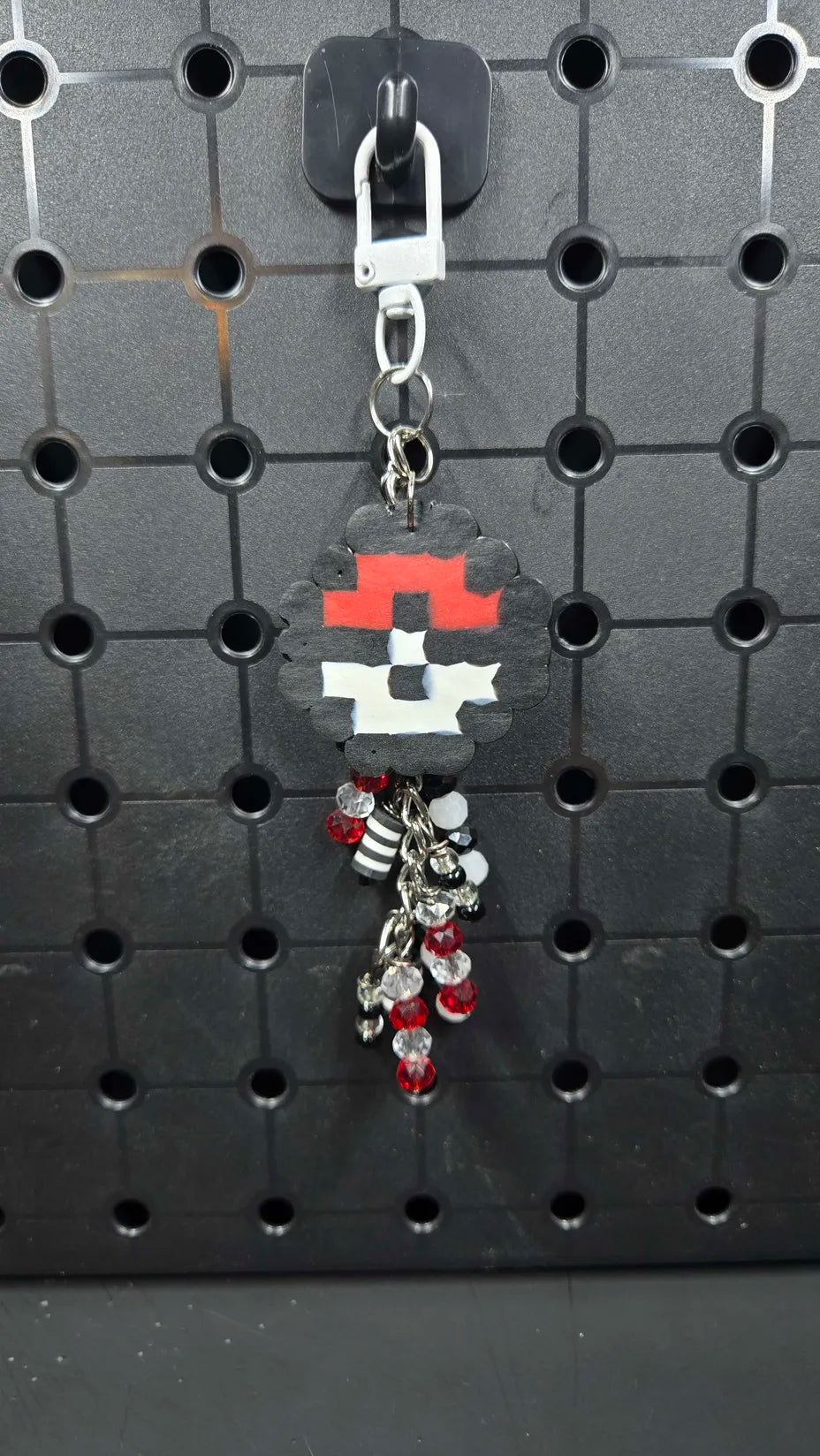 Poke Ball Red & Black - Bag Charm