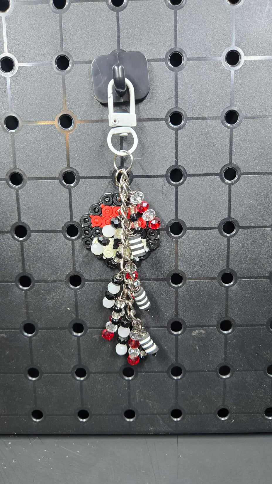 Poke Ball Red & Black - Bag Charm