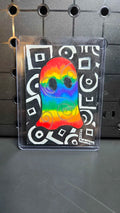 "Trippy Ghost" 2.5in x 3.5in - Original ACEO