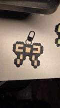 Pastel Orange Bow - Bag Charm