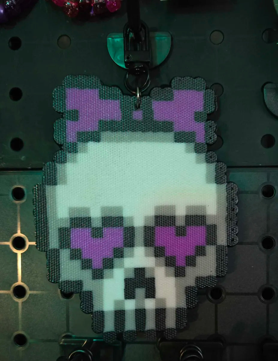 Love Struck Skull Large - Purple - Bag Charm