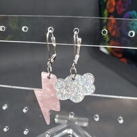 Pink Storm Stitch Markers - Set of 2