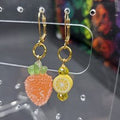 Lemon Carrot Stitch Markers - Set of 2