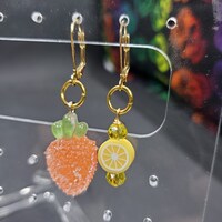 Lemon Carrot Stitch Markers - Set of 2