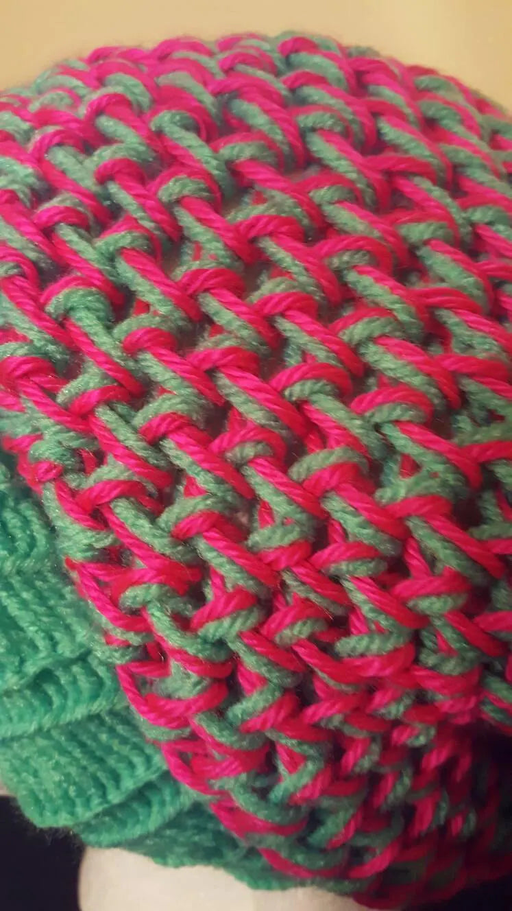 Watermelon - Figure 8 Slouchy - Adult/Teen Knitted Hat