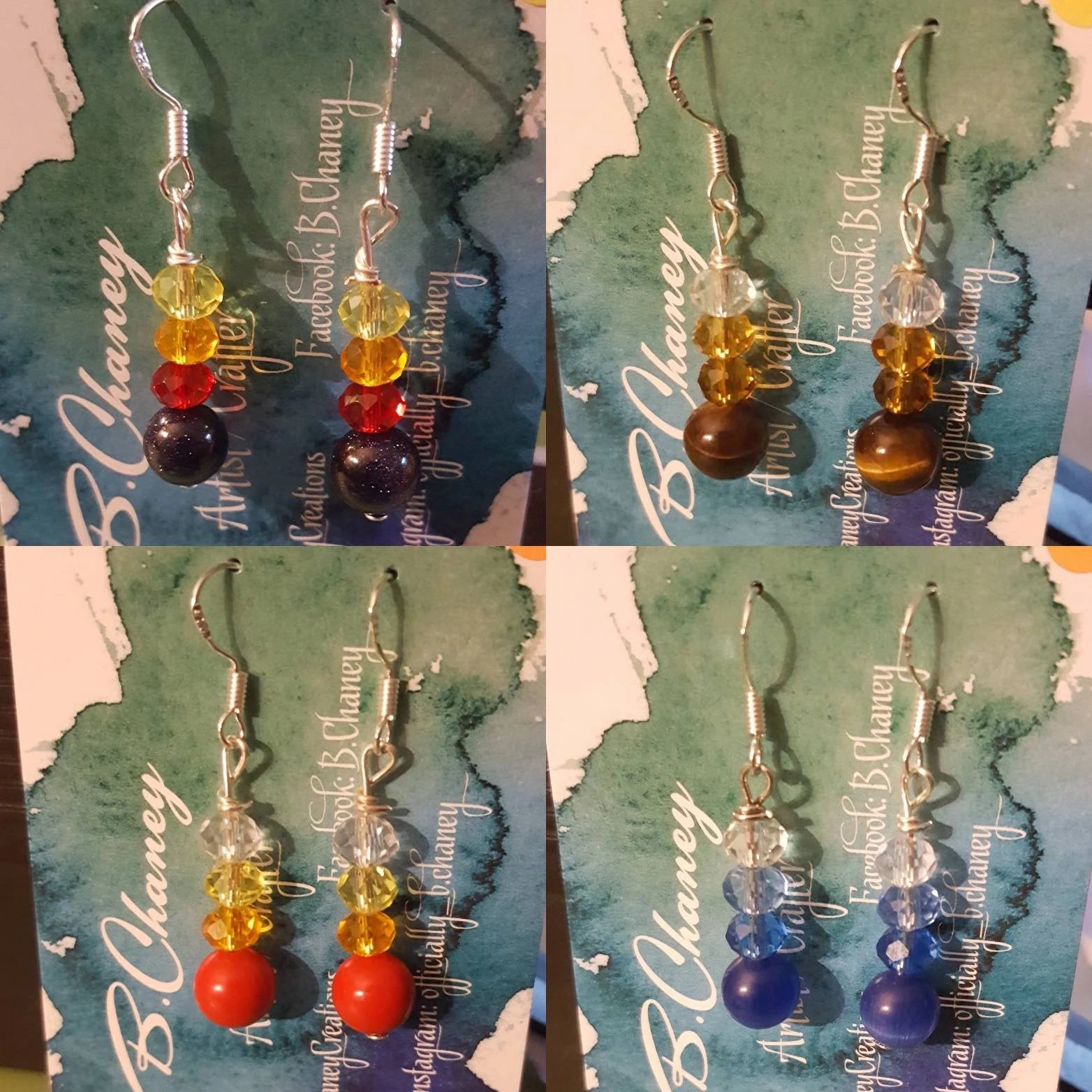 Crystal Round ( .925 SS hooks) Earrings