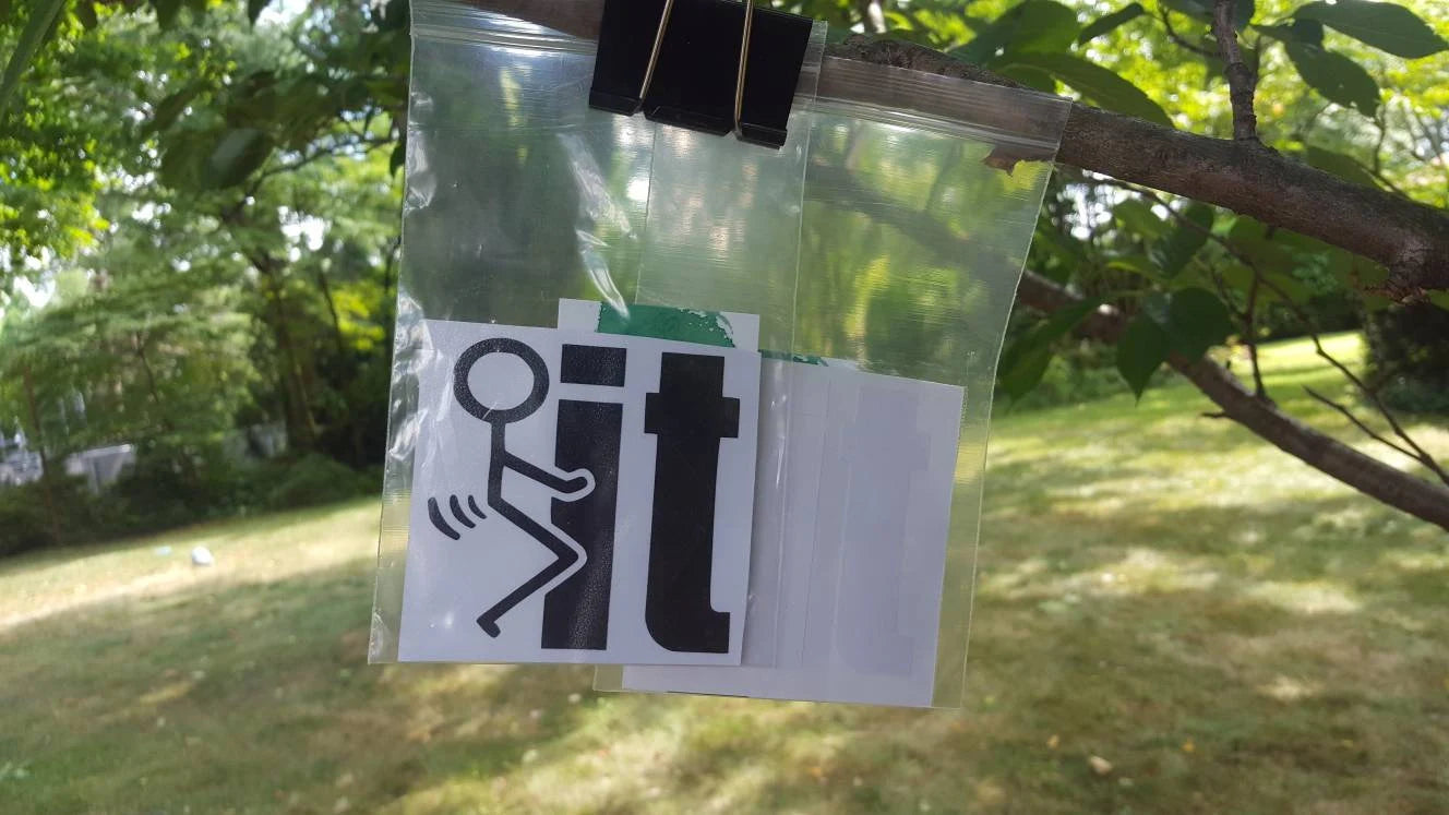 F*ck It - Vinyl Decals - 3 inches by 3 inches