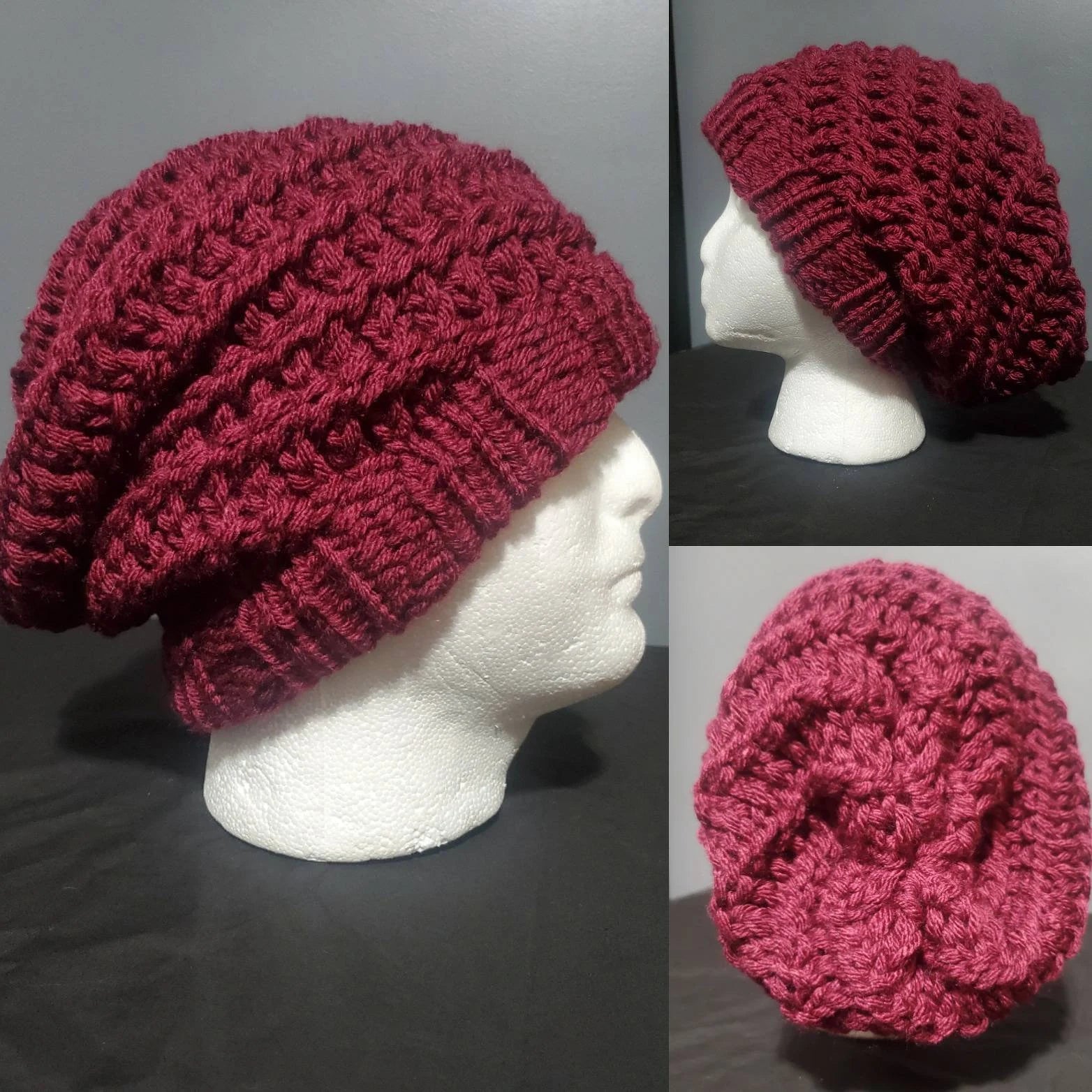 Fairy Tale - Spiral Slouchy - Adult / Teen Knitted Hat