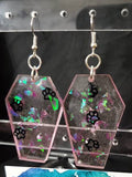 Pinky Paws - Coffins - Resin Earrings