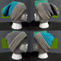 Cake Pop - Reversible Slouchy Beanie Double Wall - Adult / Teen Knitted Hat