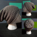 Platinum Sparkle - Slouchy Double Wall Beanie - Adult / Teen Knitted Hat