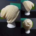 Off White - Slouchy Double Wall Beanie - Adult / Teen Knitted Hat