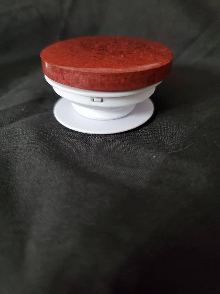 Red Glitter Burst - Phone Grip