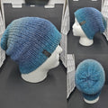 Glittering Moonlight - Slouchy Double Wall Beanie - Adult / Teen Knitted Hat