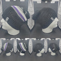 Ace Pride with Black - Reversible Beanie - Adult / Teen Knitted Hat