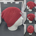 Mulbery Sparkle - Slouchy Double Wall Beanie - Adult / Teen Knitted Hat