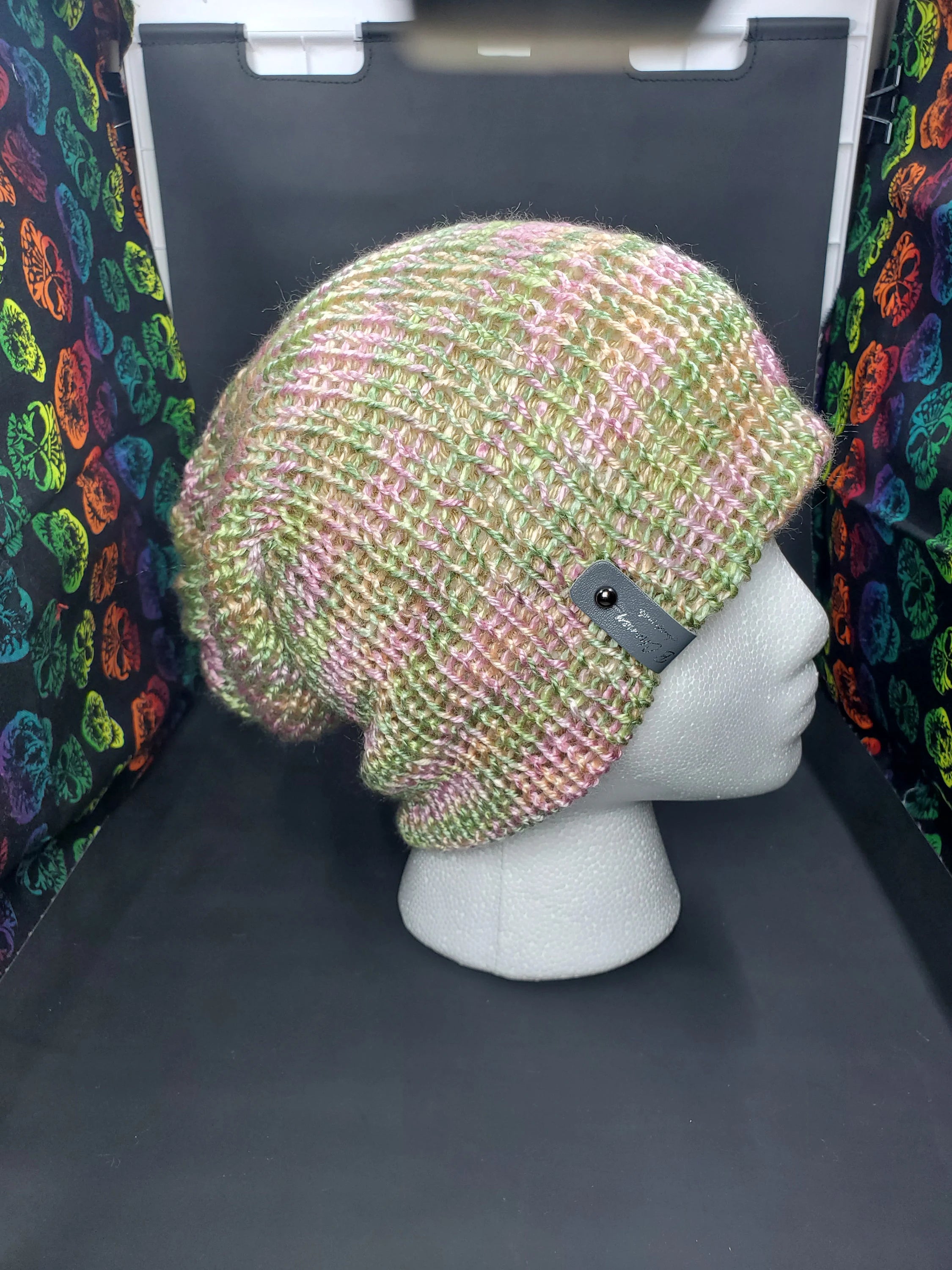 Bermudan Haze & Bone - Reversible Beanie - Adult / Teen Knitted Hat