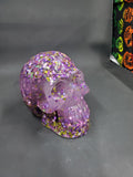 Purple Glitter Vomit - Basic Resin Skull