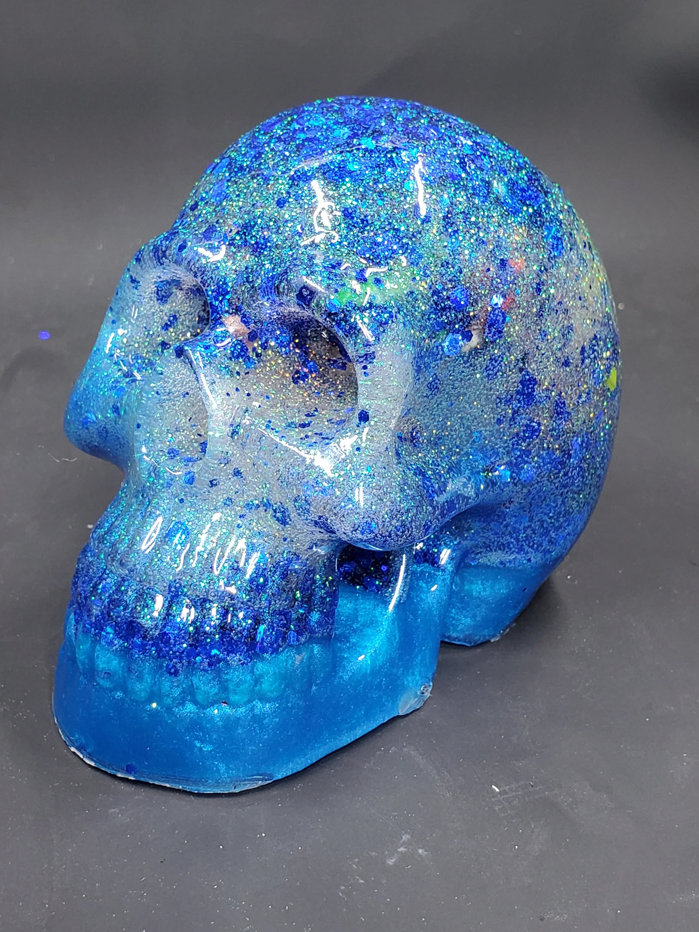 Earthy Blue (Hidden Dino) - Basic Resin Skull