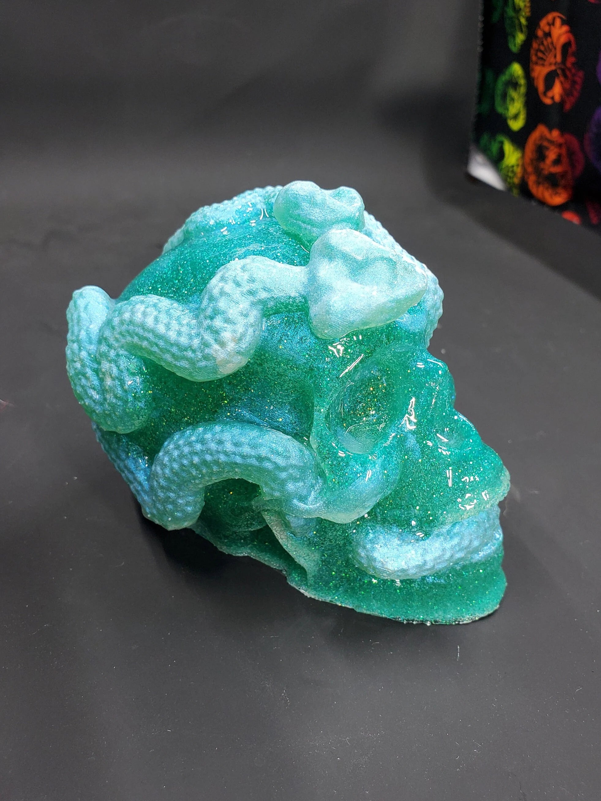Frozen - Snake Resin Skull