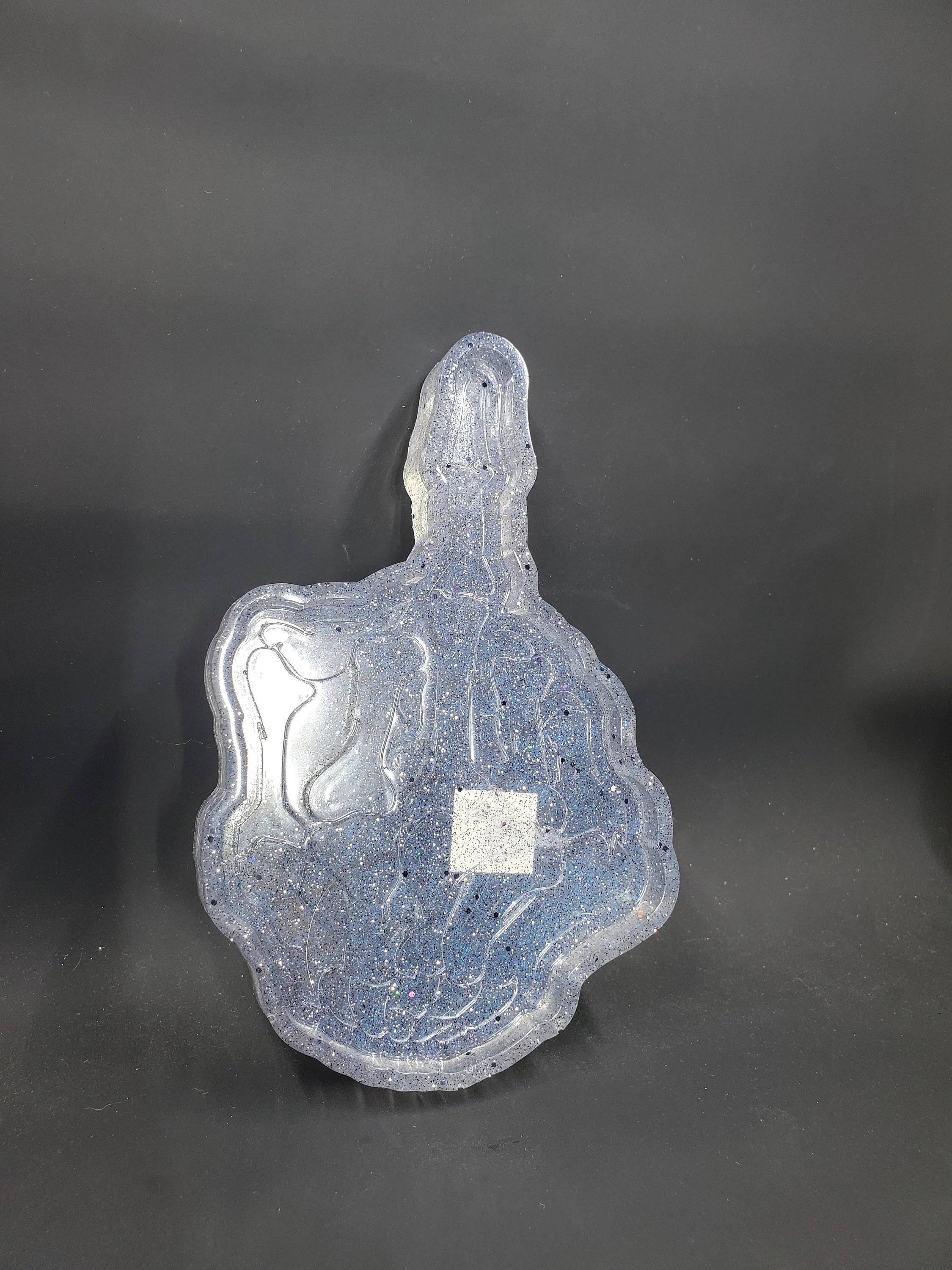 Clear Ice - Skeleton Middle Finger Tray