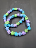 Cool Tones Skull - Beaded Bracelet