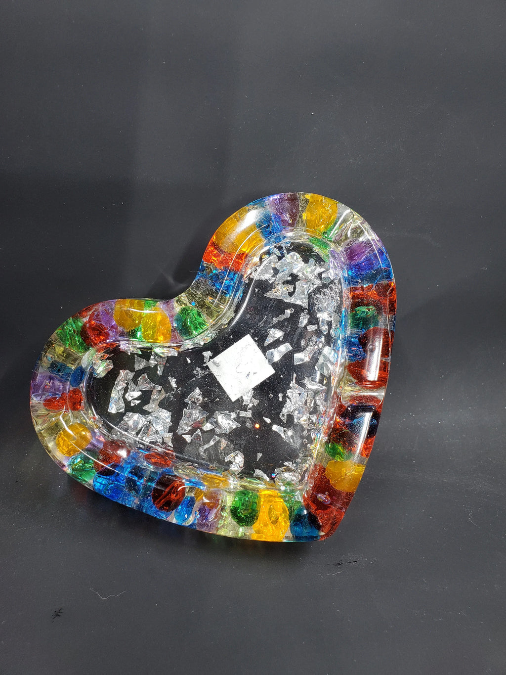Rainbow Bead - Heart Ash Tray