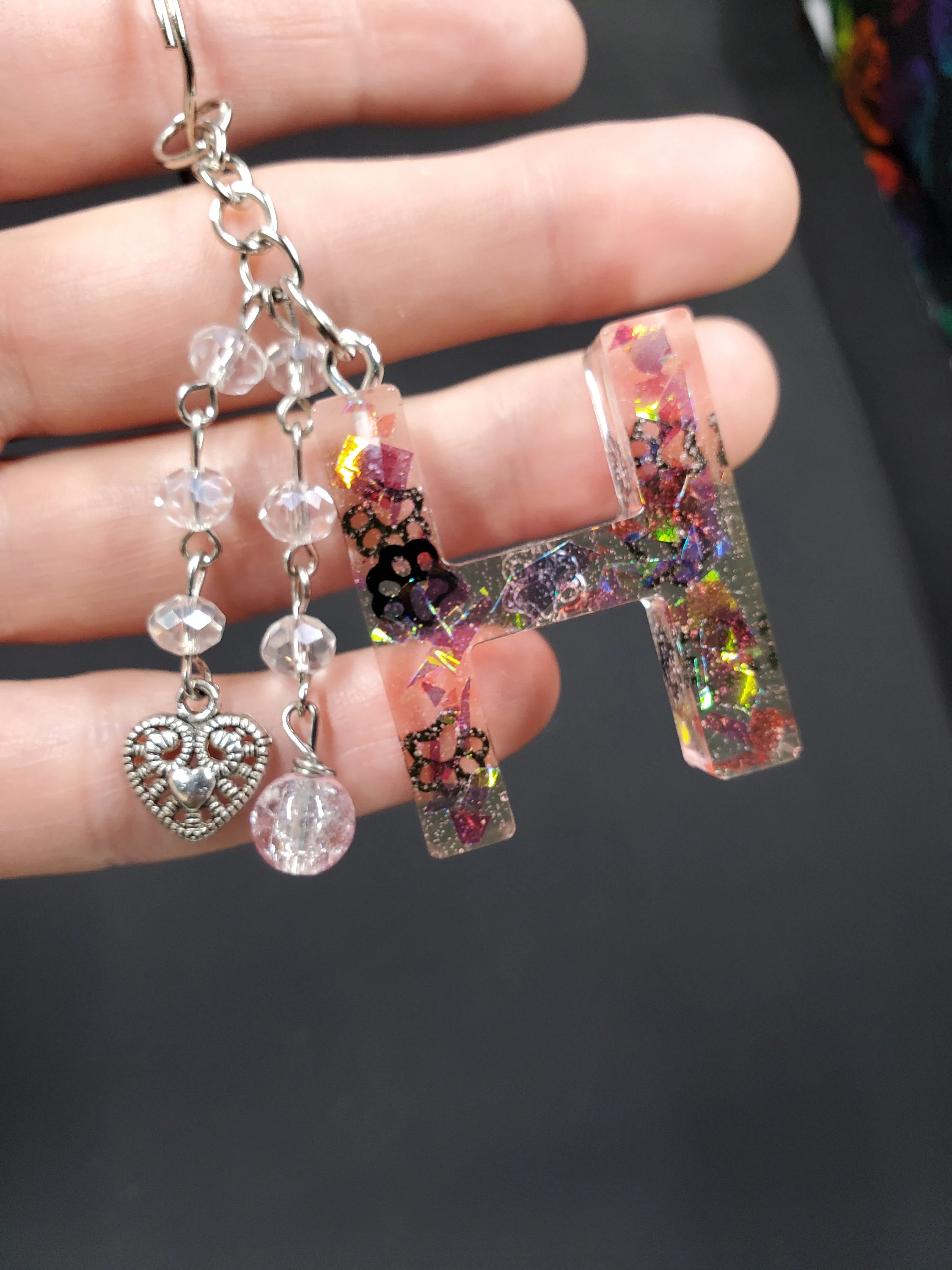 H - Pinky Paws - Resin Key Chain