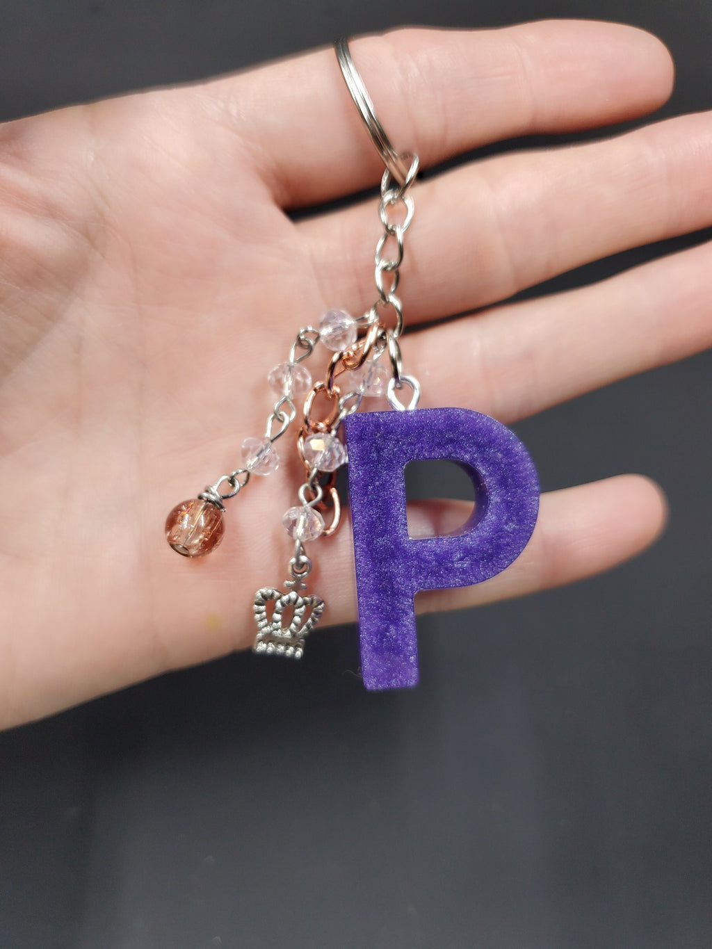 P - Purp - Resin Key Chain