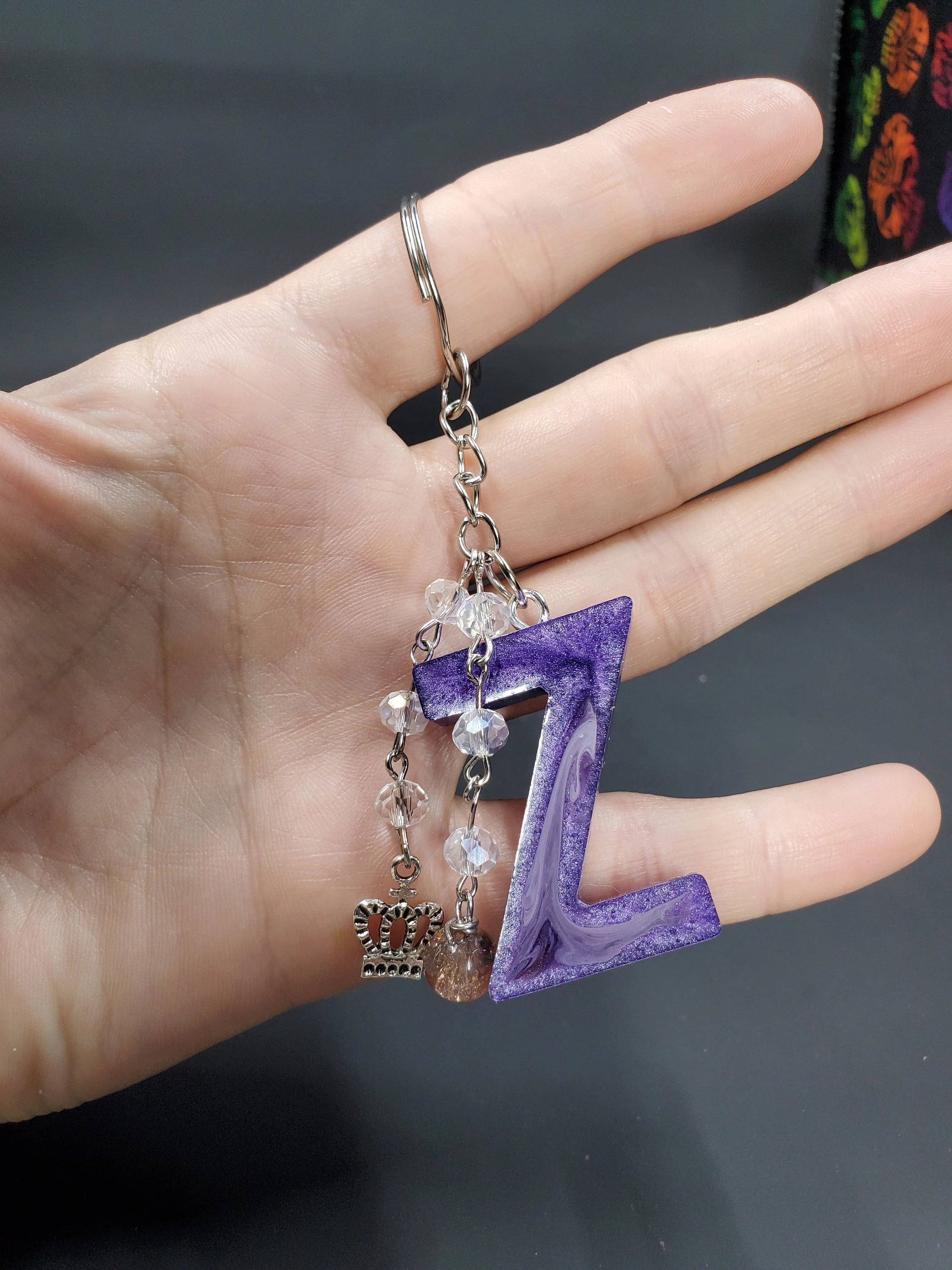 Z - Purp - Resin Key Chain