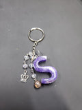 S - Purp - Resin Key Chain