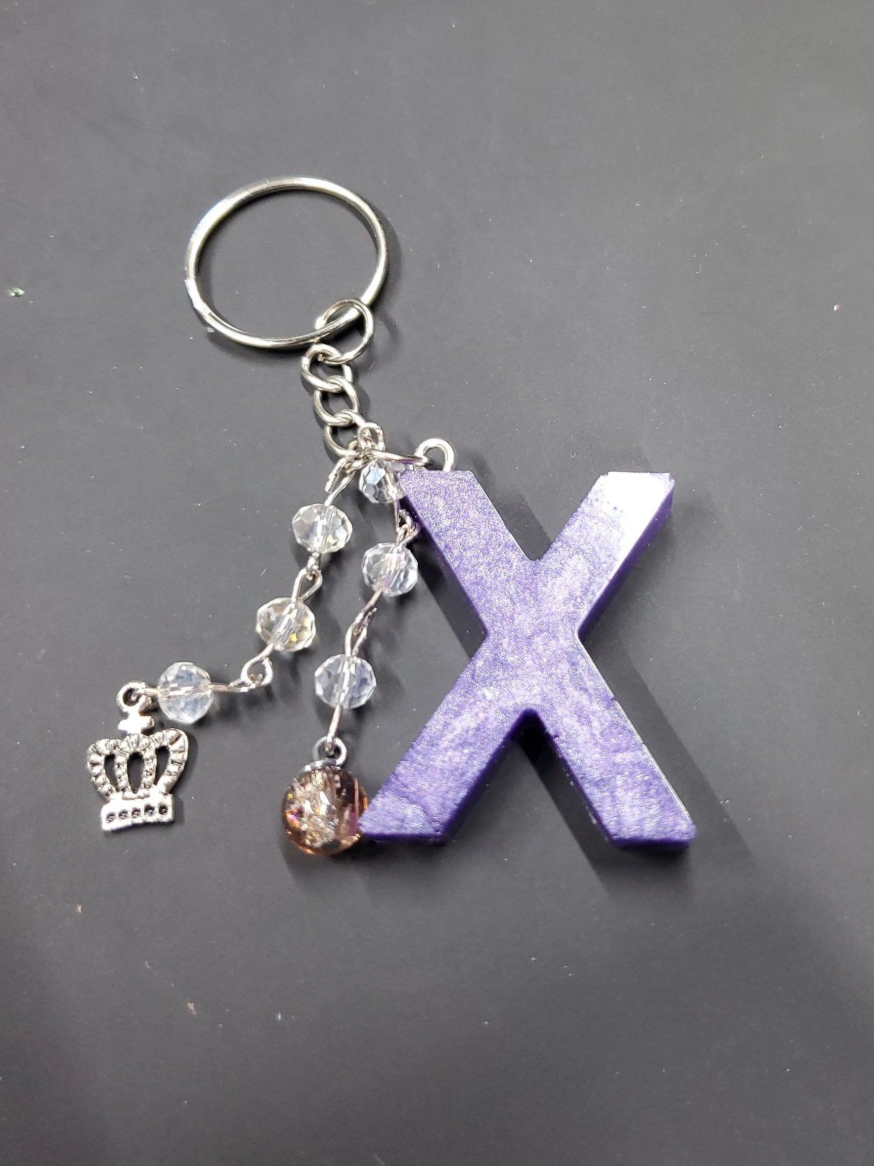 X - Purp - Resin Key Chain