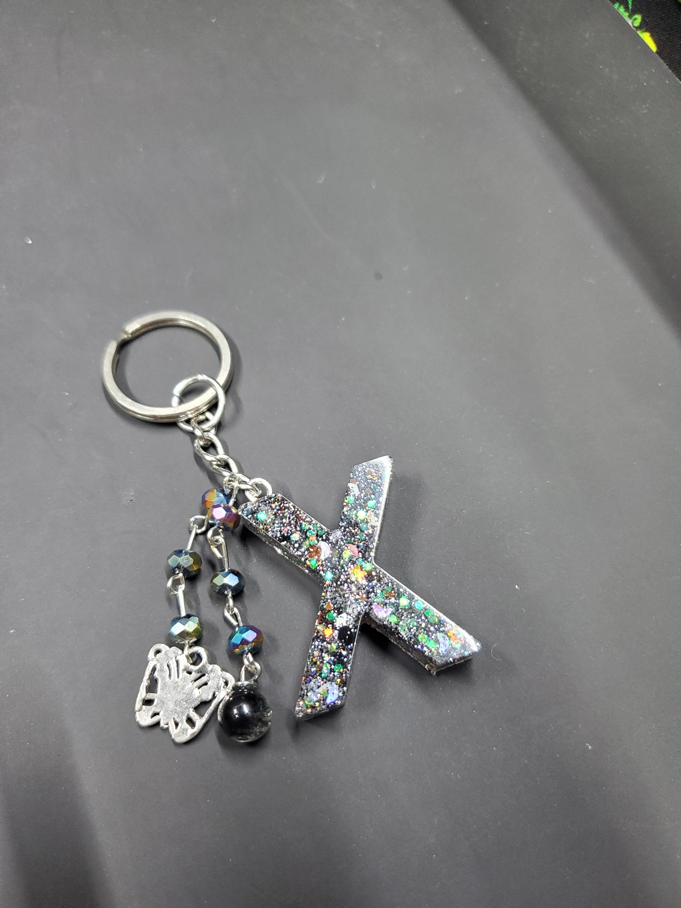 X - Grey Spook - Resin Key Chain