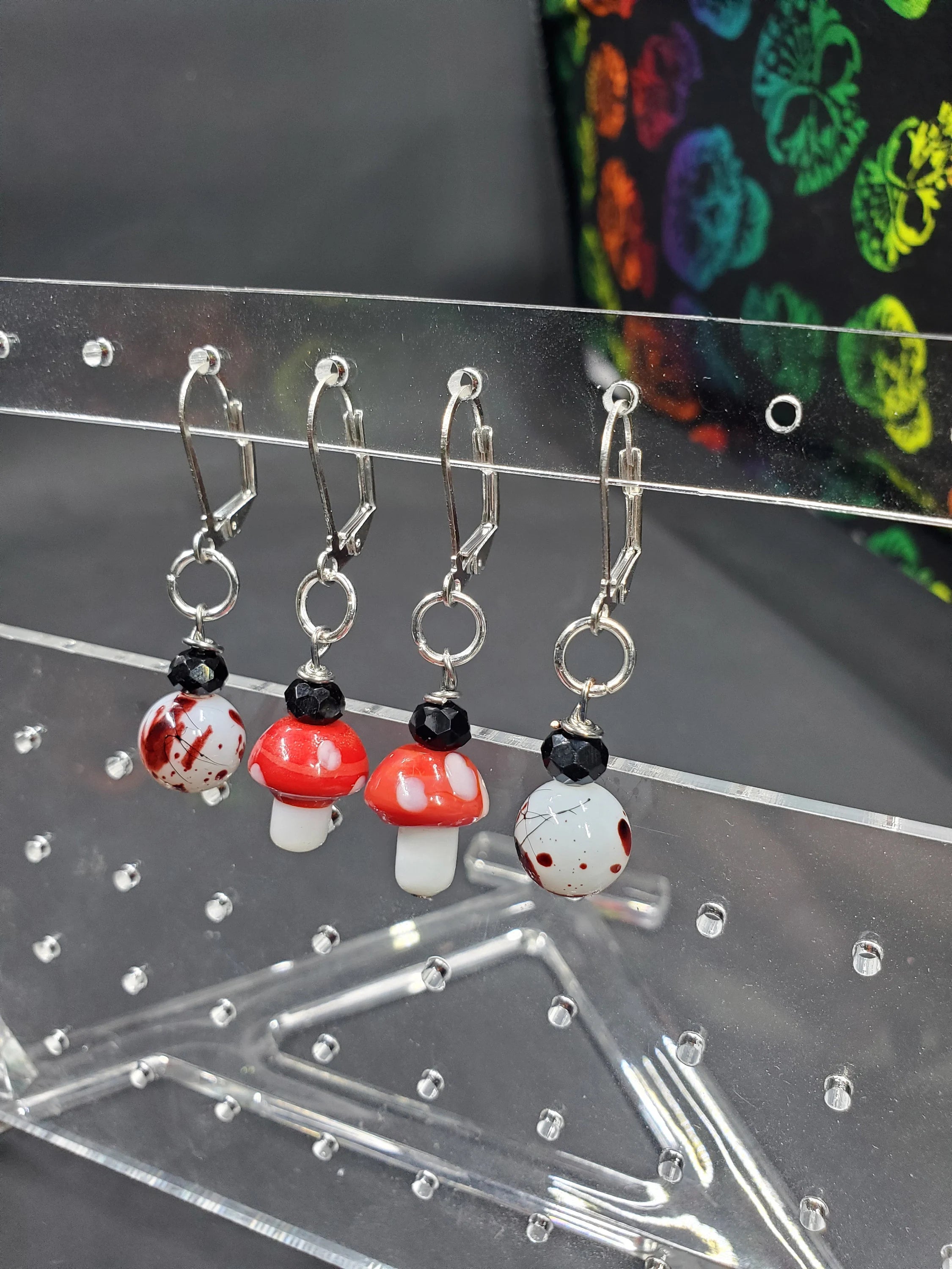 Bloody Mush Stitch Markers - Set of 4
