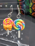 Orange & Rainbow Loli Stitch Markers - Set of 2