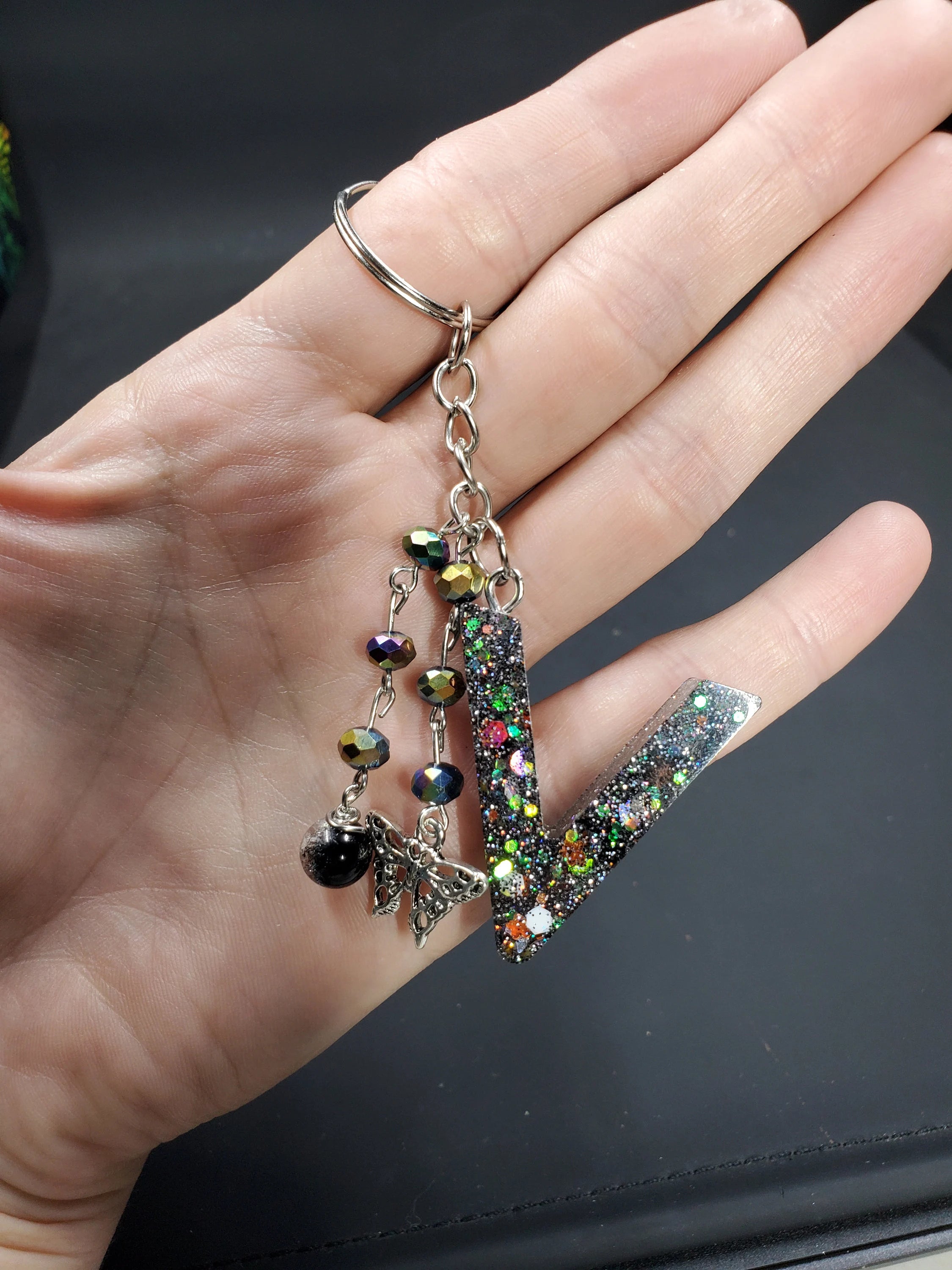 V - Grey Spook - Resin Key Chain