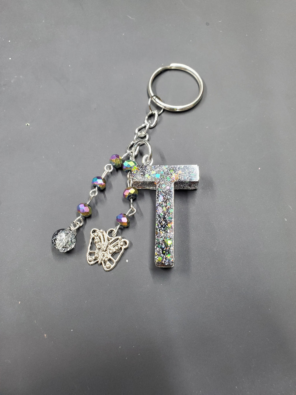 T - Grey Spook - Resin Key Chain