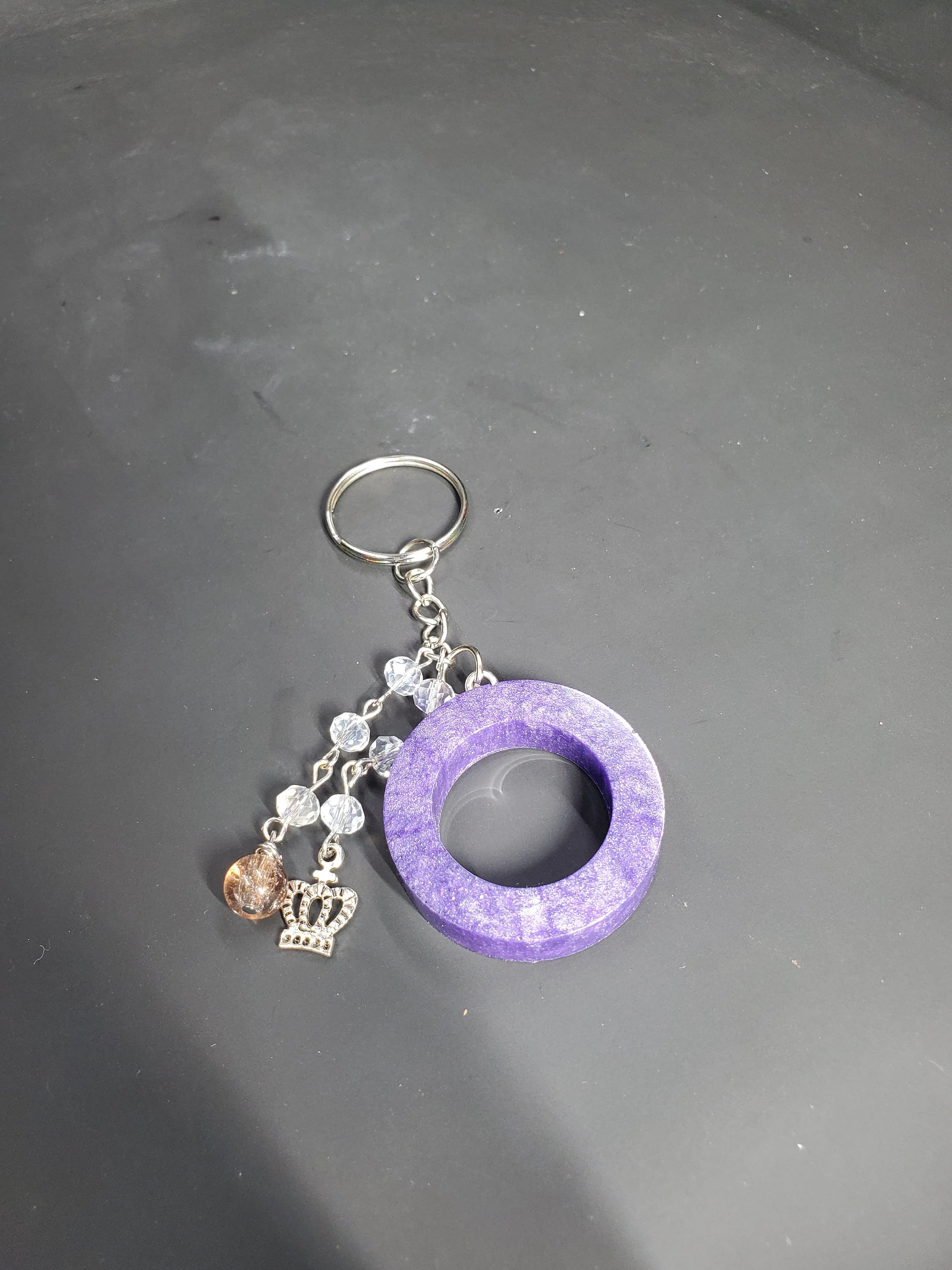 O - Purp - Resin Key Chain