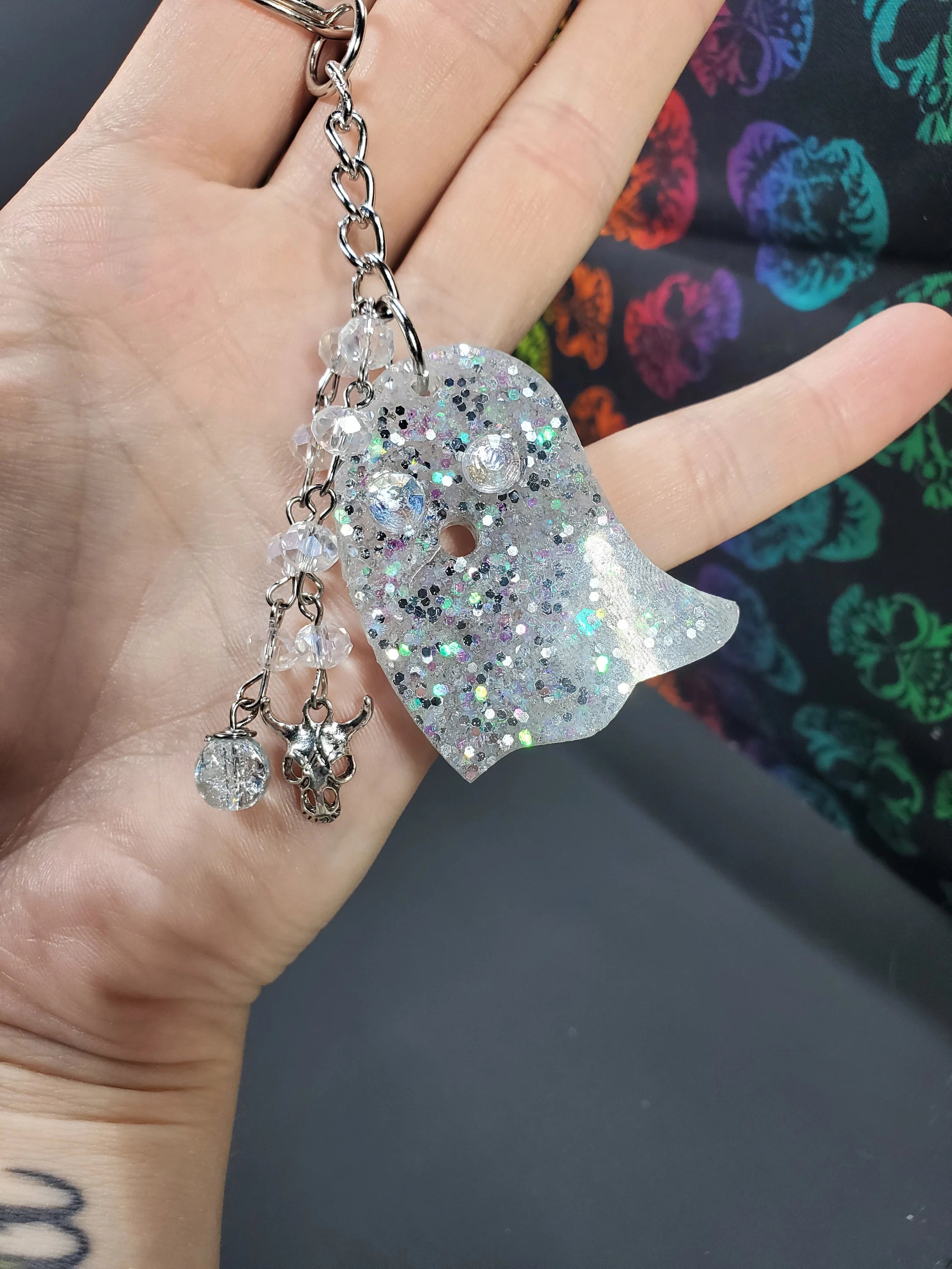 Snow Ghost Large - Resin Key Chain