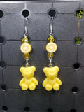 Lemon Bear - Earrings - (.925 Sterling Silver Hooks)