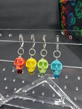 Rainbow Skull Stitch Markers - Set of 4