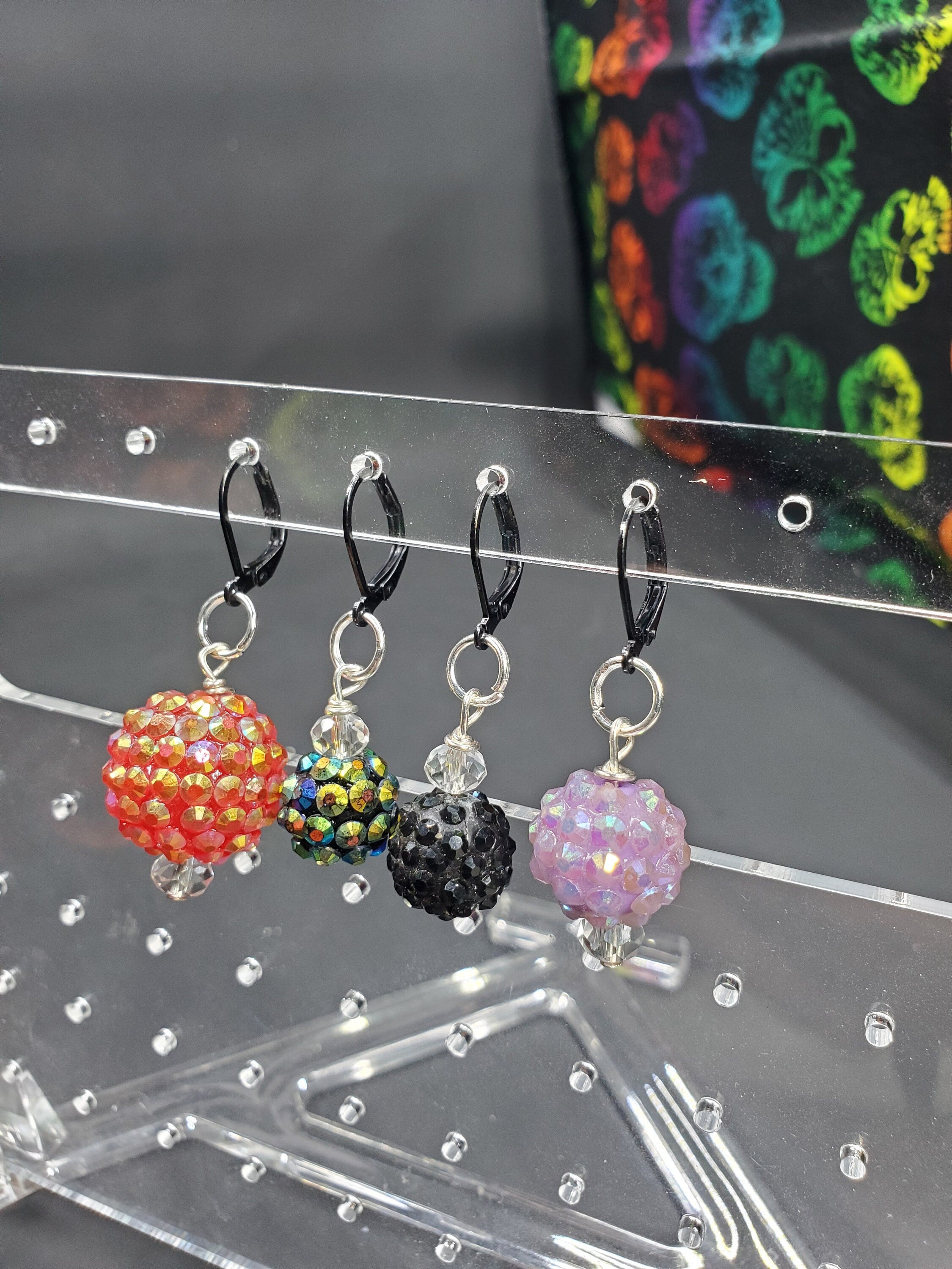 Sparkle Spikes Stitch Markers - Set of 4