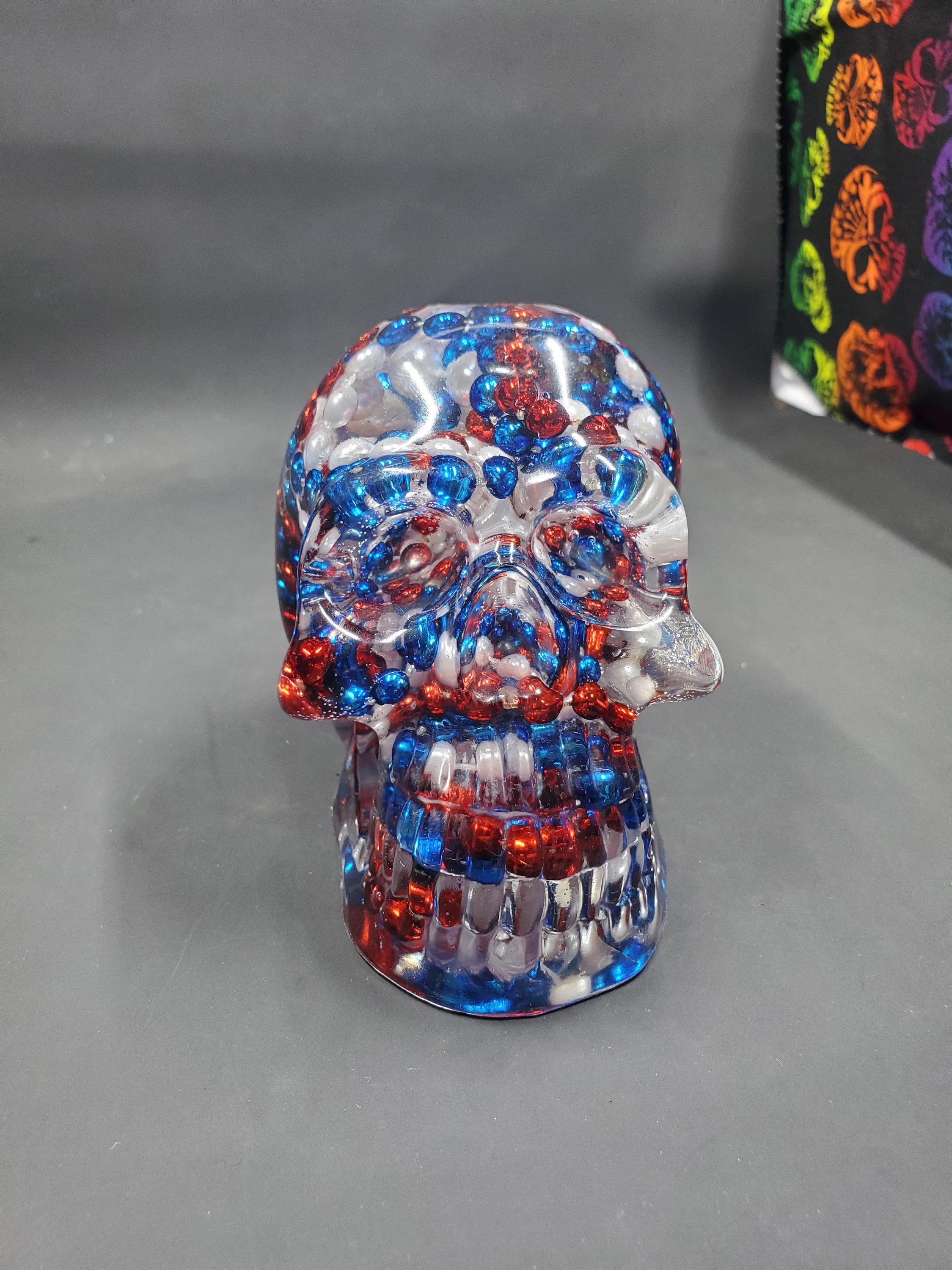 Patriotic Bead - Basic Resin Skull