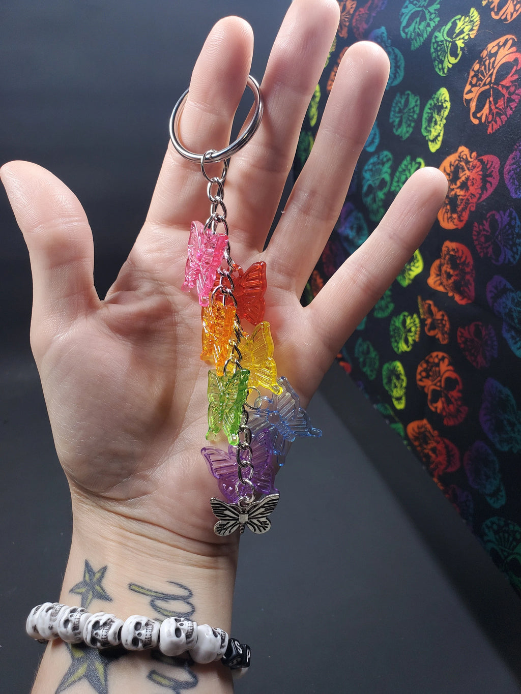 Rainbow Butterfly - Key Chain