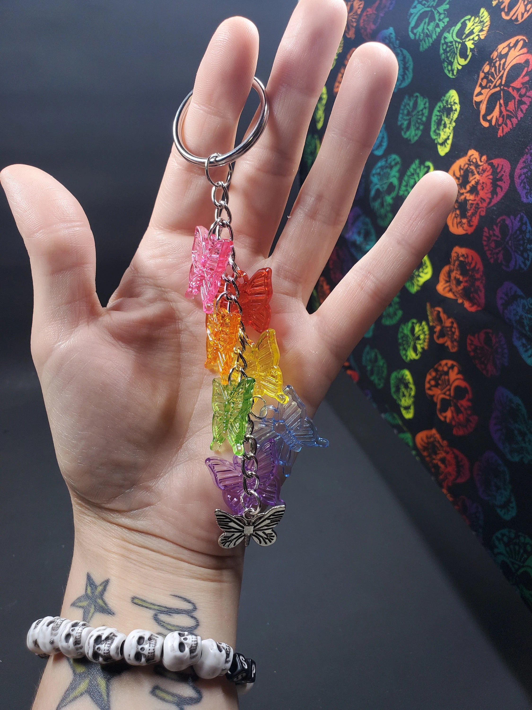 Rainbow Butterfly - Key Chain